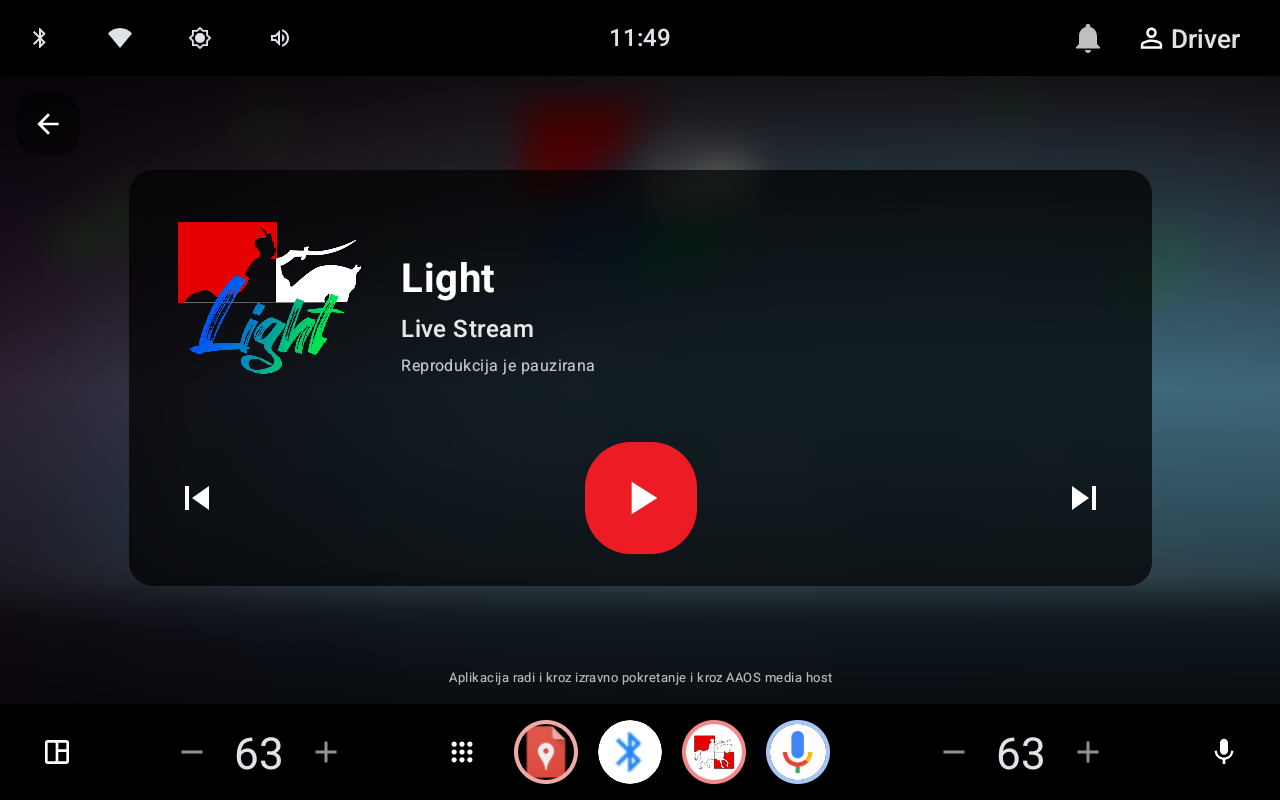 Android Automotive OS: primjer zasebne aplikacije za sustav vozila.